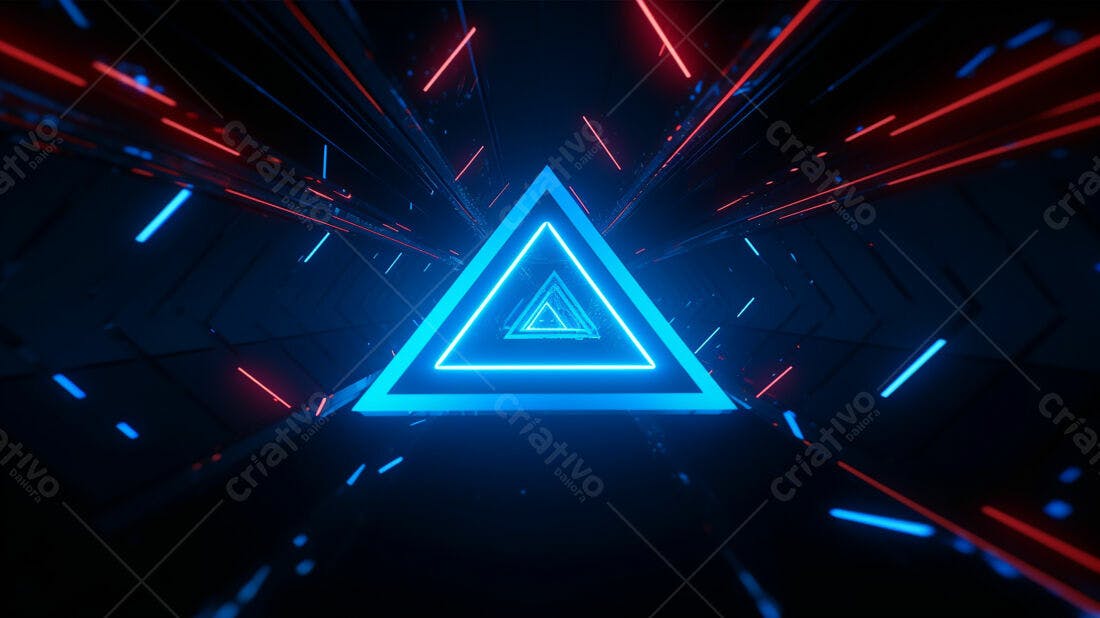Textura Neon Azul e Vermelho para Fundo Cyberpunk