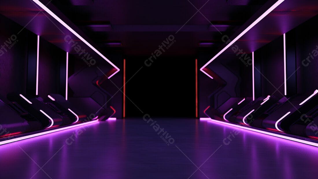 Textura Cyberpunk Fundo Neon para Games