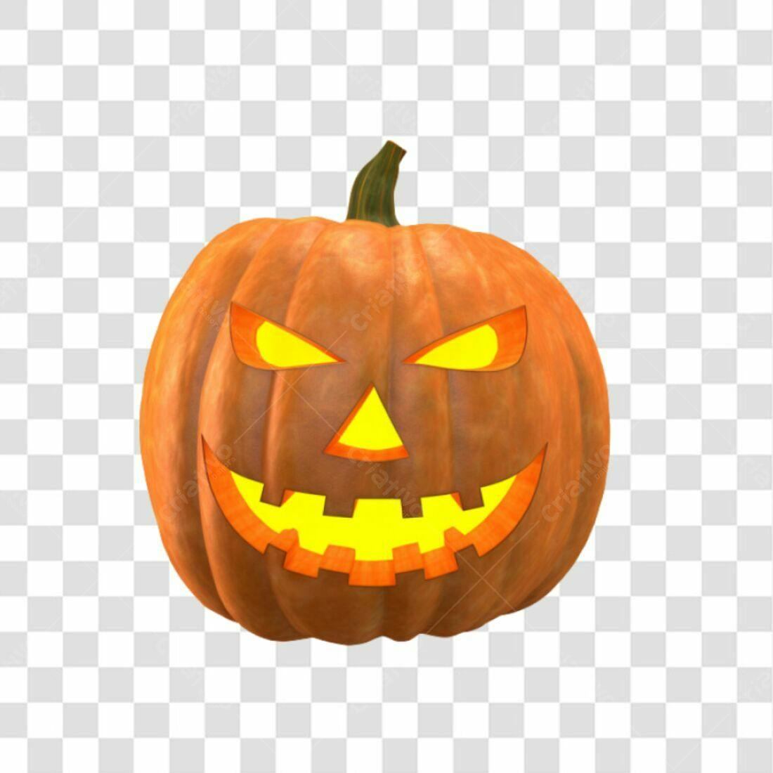 Icone Abóbora Halloween PNG com fundo transparente
