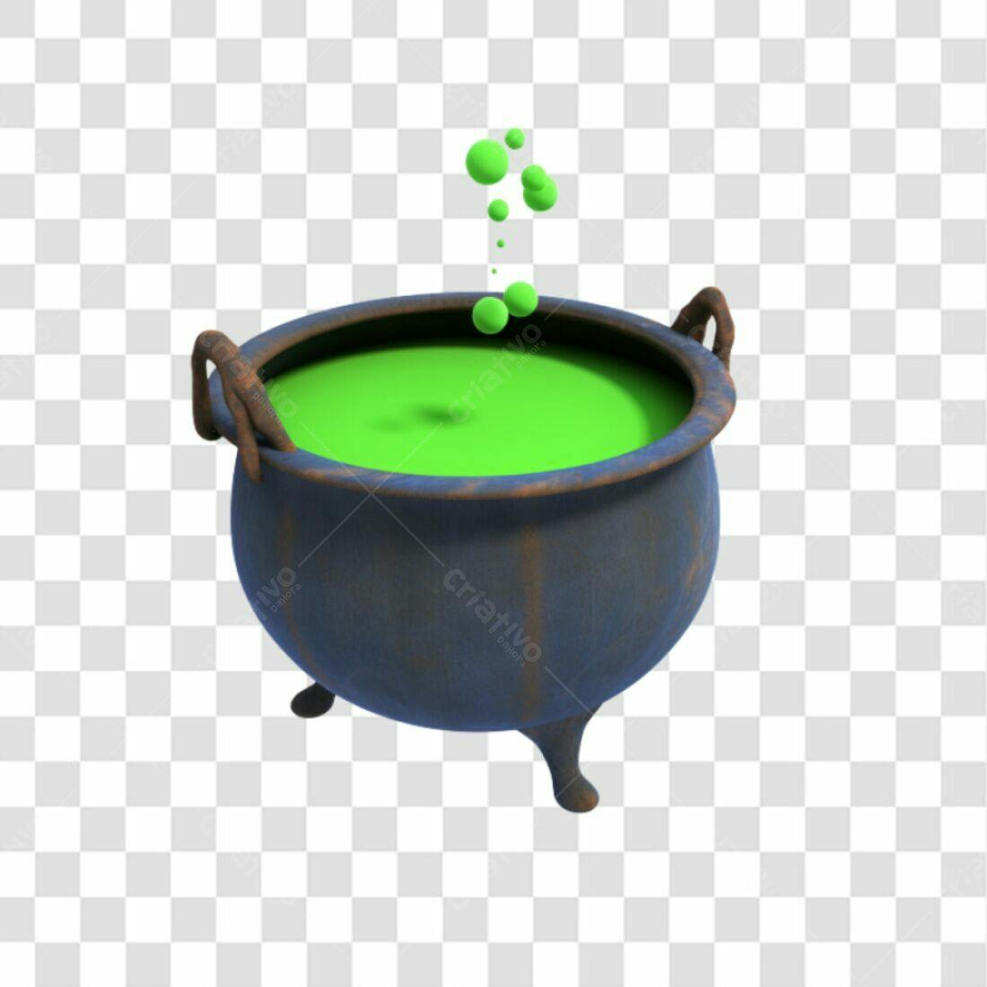 Icone Caldeirão Halloween PNG com fundo transparente