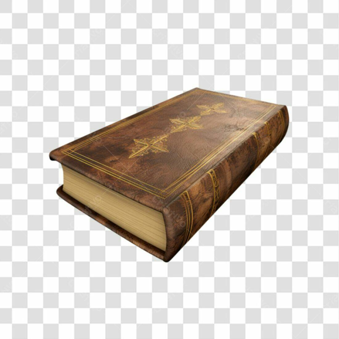 Icone Livro Antigo Marrom Dourado PNG com fundo transparente