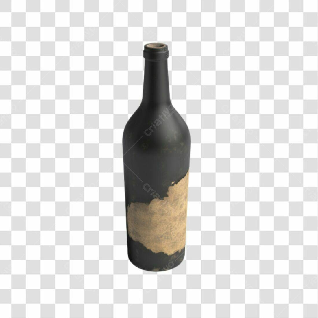 Icone Garrafa Vinho Vintage PNG com fundo transparente