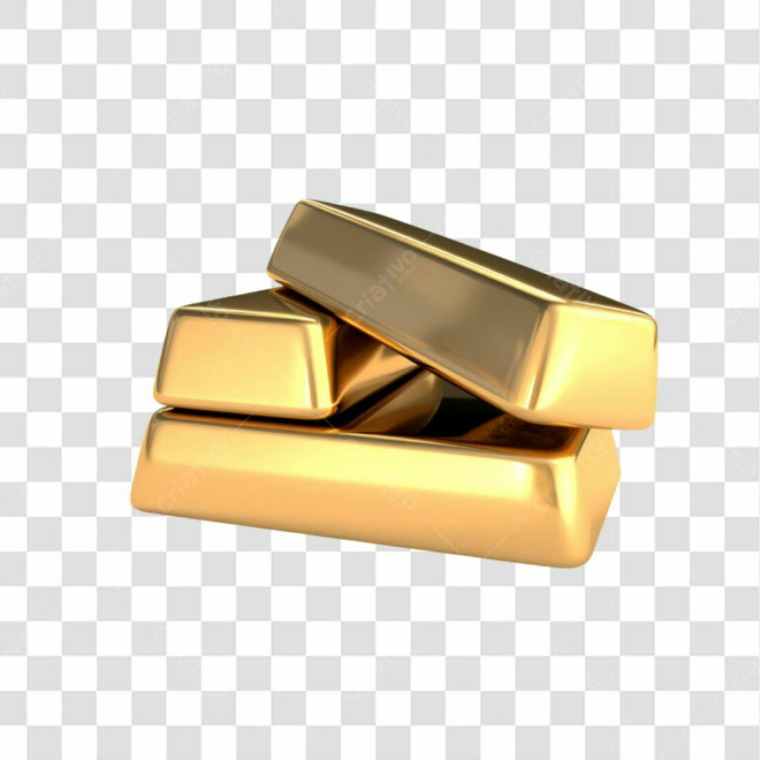 Icone Ouro Barra PNG com fundo transparente