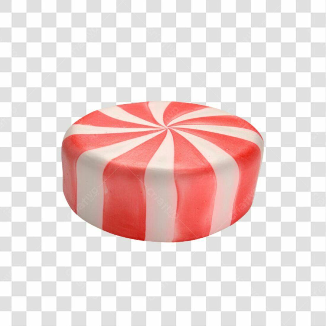 Icone Doces Vermelho e Branco PNG com fundo transparente