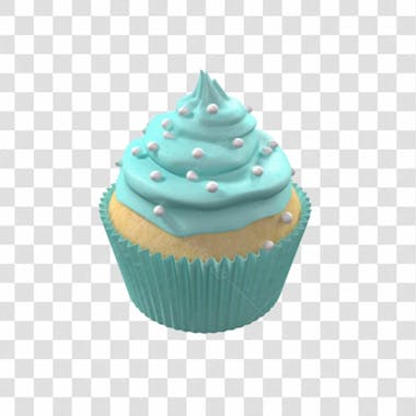 Baixe de graça cupcake azul png transparente