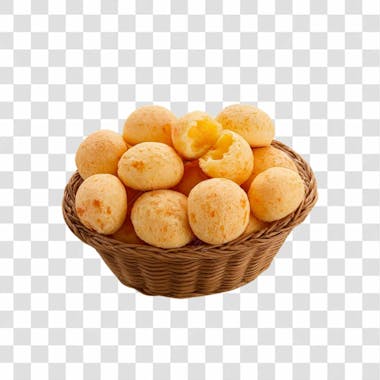 Baixe de graça pão de queijo na cesta em alta qualidade