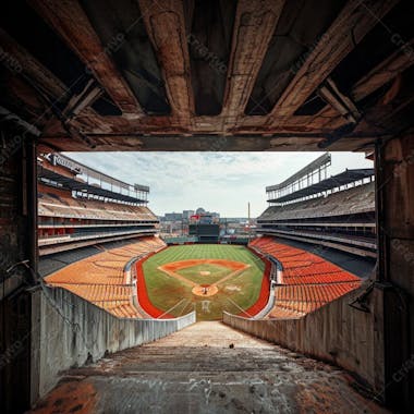 Imagem de estadio de futebol para composição