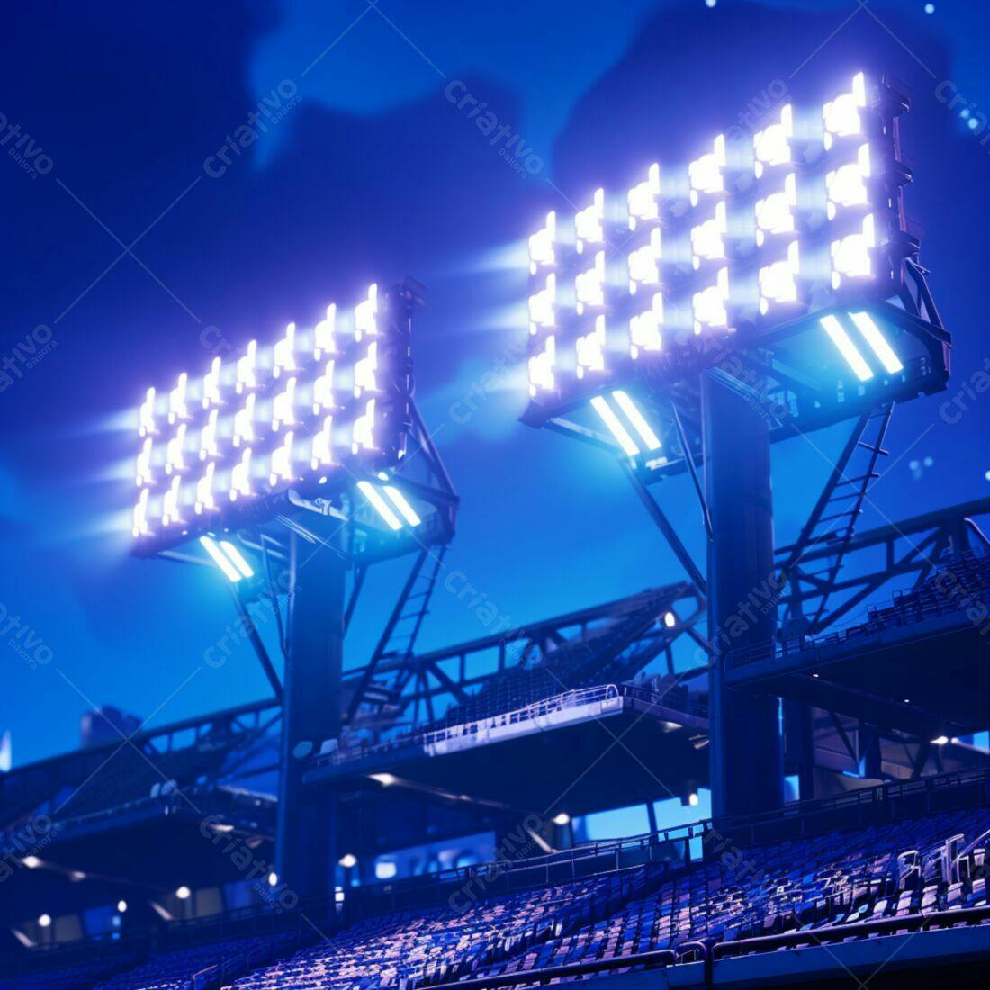 Holofotes de Estádio Noturno