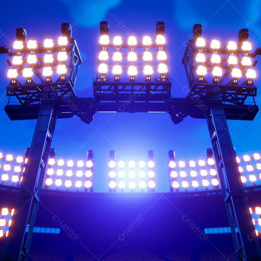 Holofotes de Estádio Noturno