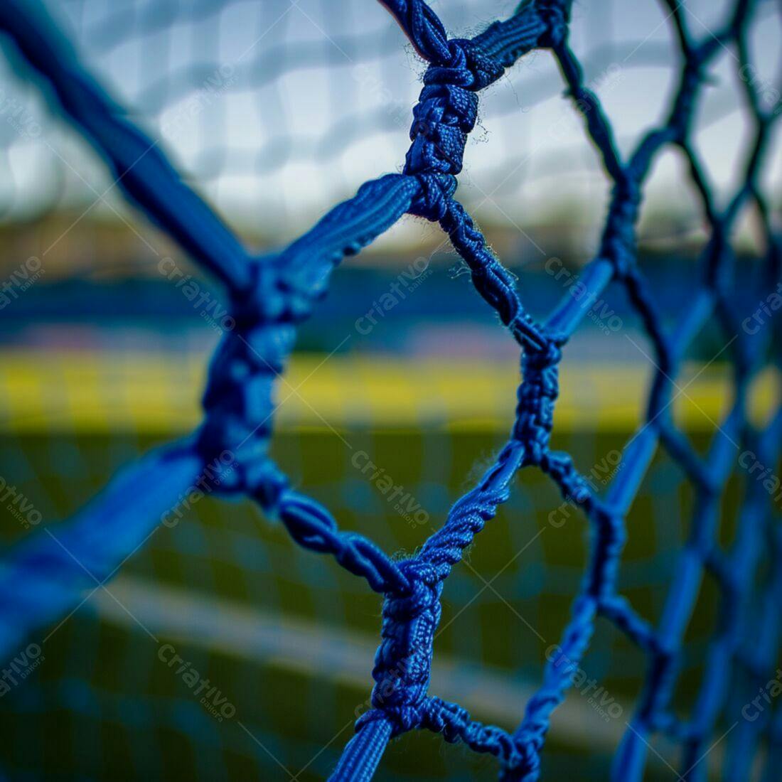 Rede de Futebol Azul Detalhe