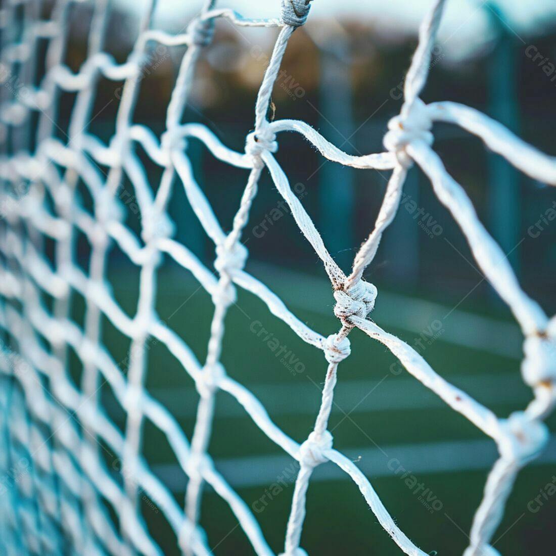Rede de futebol detalhe nós