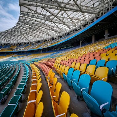 Imagem de estadio de futebol para composição