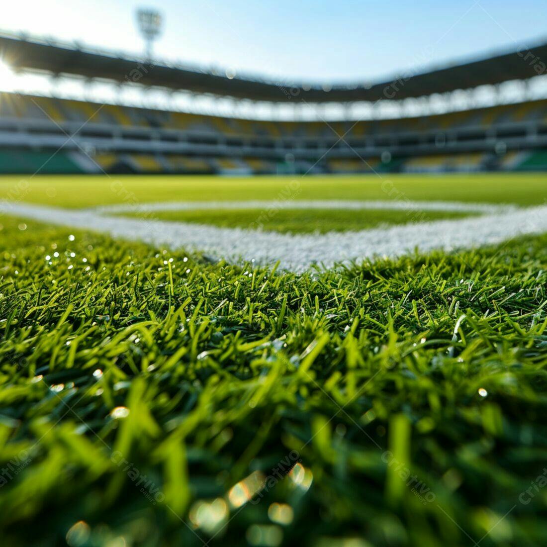 Gramado de Estádio Campo de Futebol