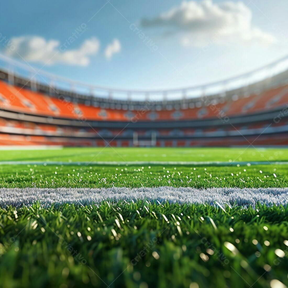 Gramado de Estádio Campo de Futebol
