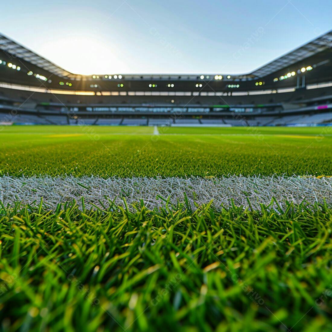 Gramado de futebol estádio profissional