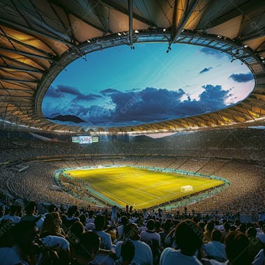 Imagem de estadio de futebol para composição