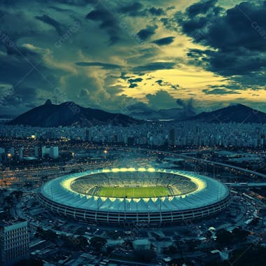 Imagem de estadio de futebol para composição