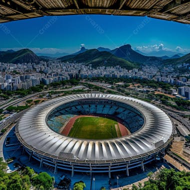 Imagem de estadio de futebol para composição