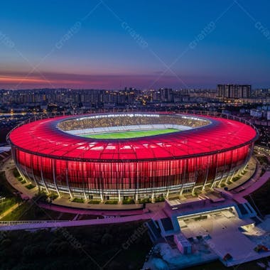 Imagem de estadio de futebol para composição