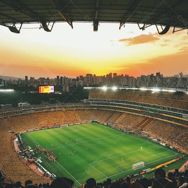 Imagem de estadio de futebol para composição