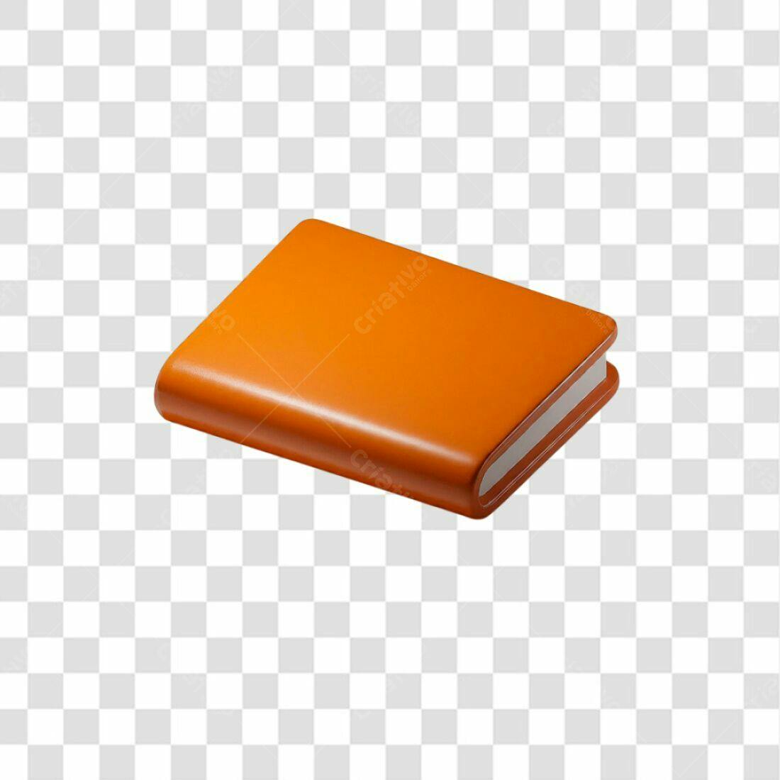 Icone Livro Laranja PNG com fundo transparente