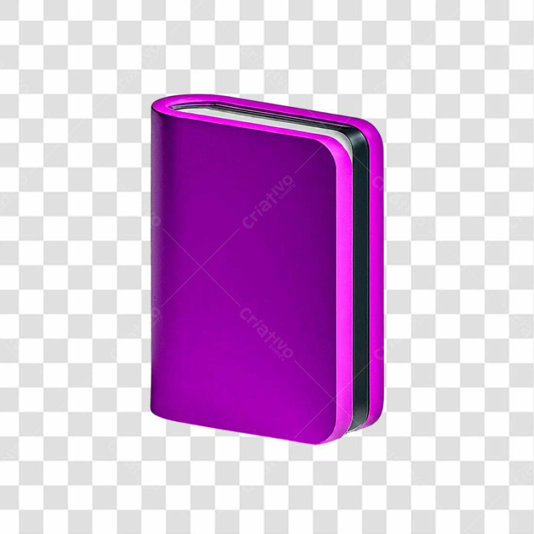Icone Livro Roxo PNG com fundo transparente