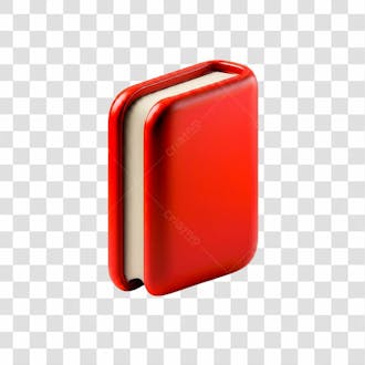 Baixe grátis livro 3d vermelho png sem fundo