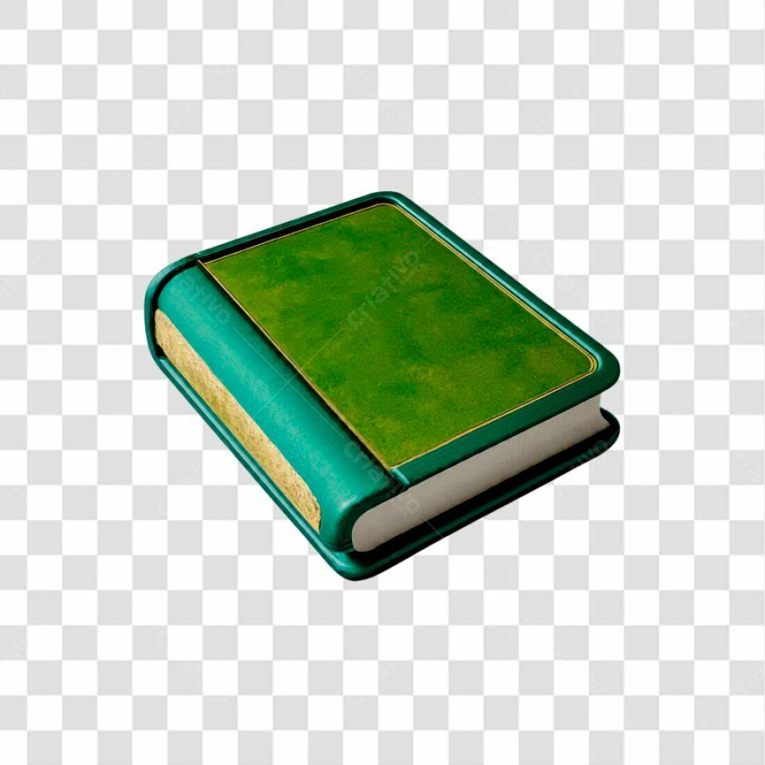 Icone Livro Verde e Azul PNG com fundo transparente