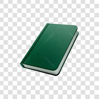 Livro verde escuro alta qualidade