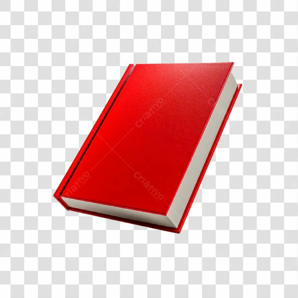 Livro Vermelho 3D Png Sem Fundo