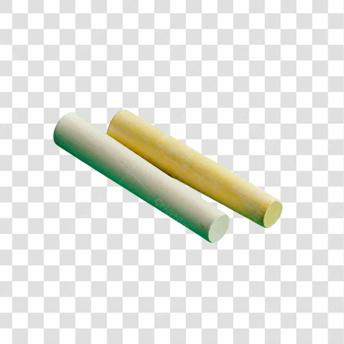 Icone de giz branco e amarelo PNG com fundo transparente