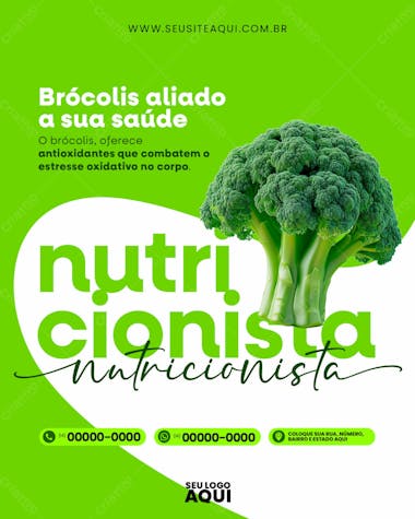 Feed | nutricionista | dieta | alimentação | psd editável