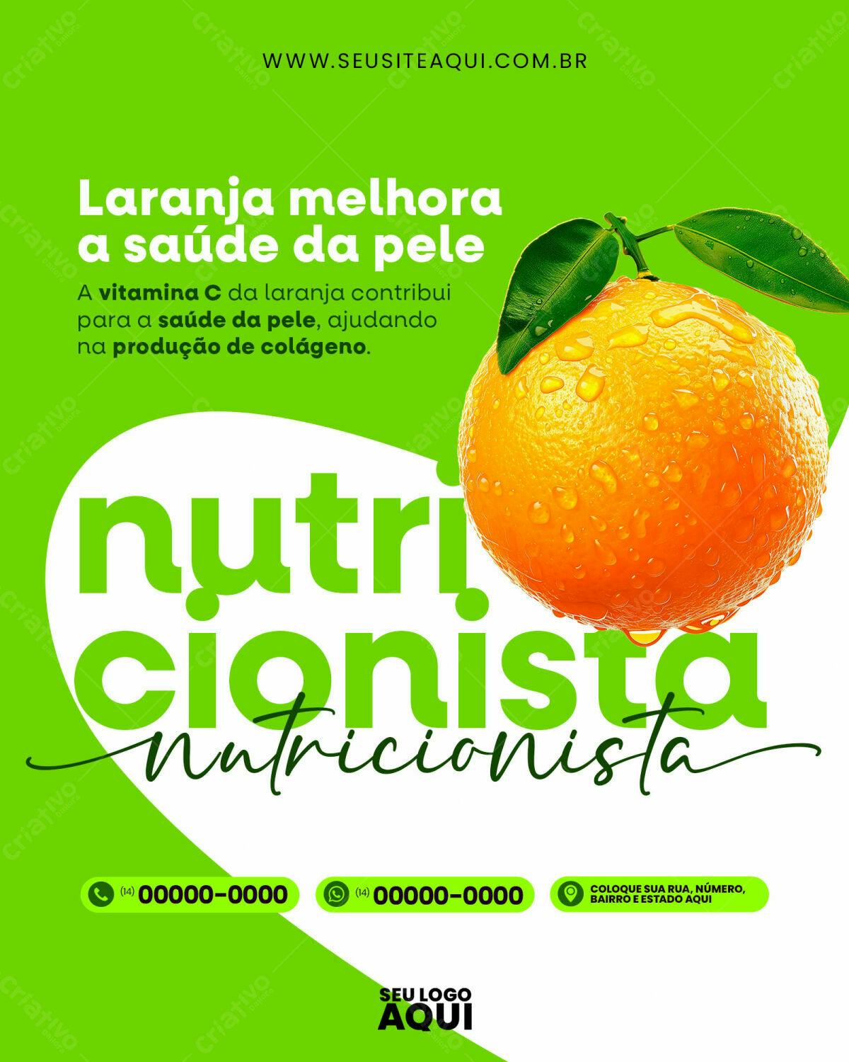 Post para Nutricionista PSD Editável