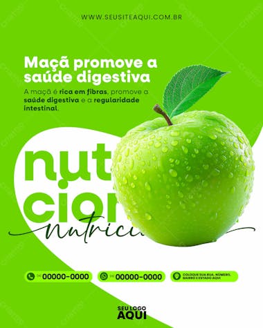 Feed | nutricionista | dieta | alimentação | psd editável