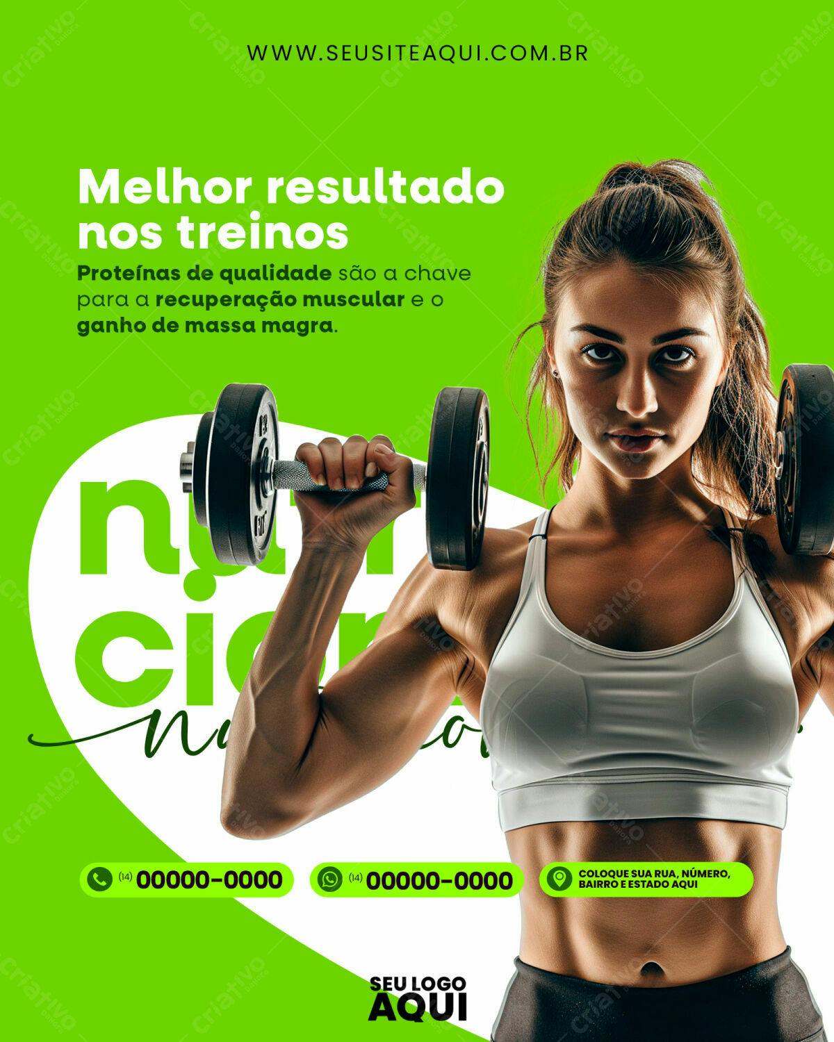 Post para Academia PSD Editável