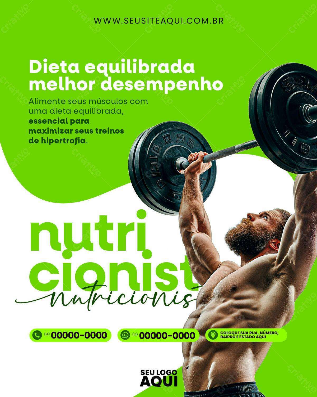 Post para Nutricionista PSD Editável