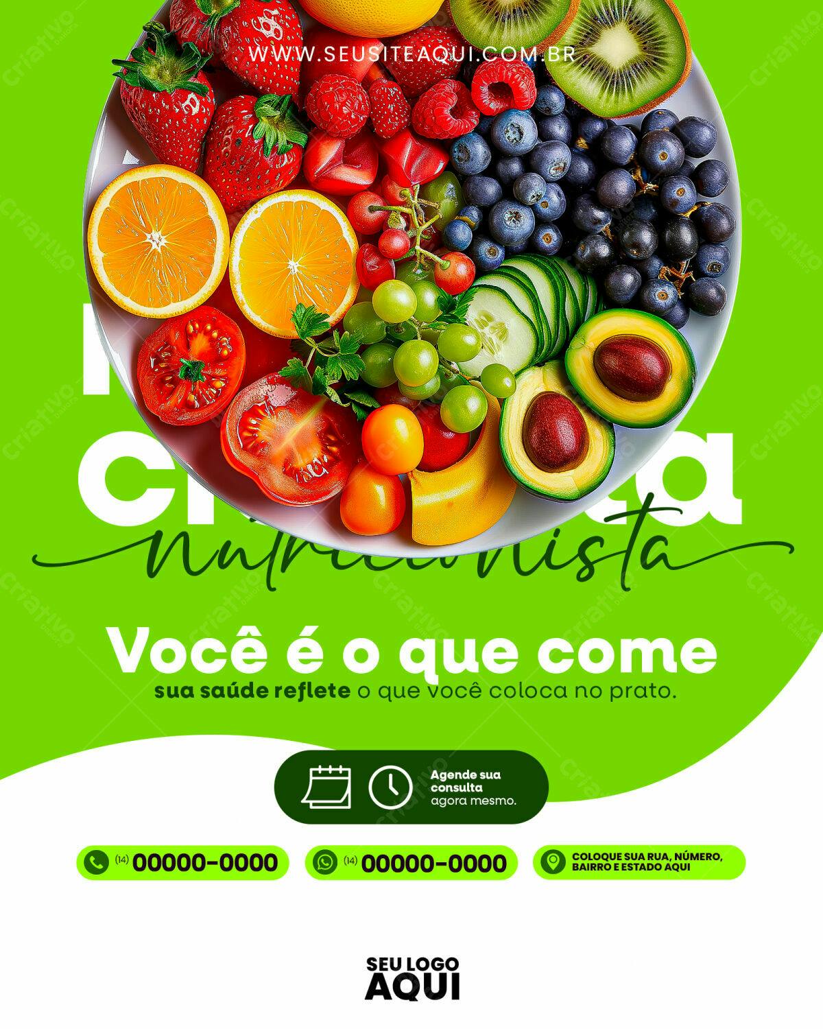 Flyer para Nutricionista PSD Editável