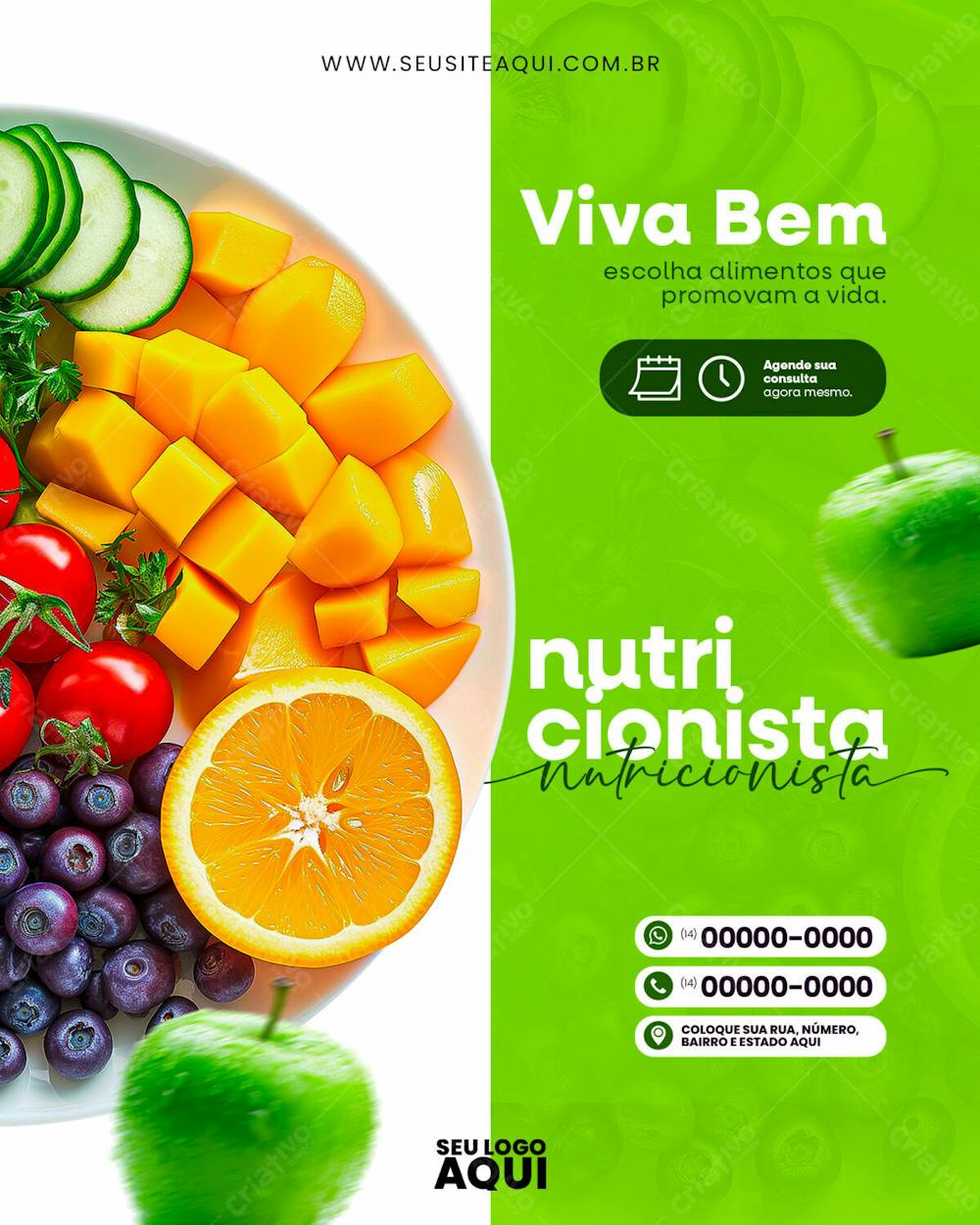 Feed | Nutricionista | Dieta | Alimentação | Psd Editável