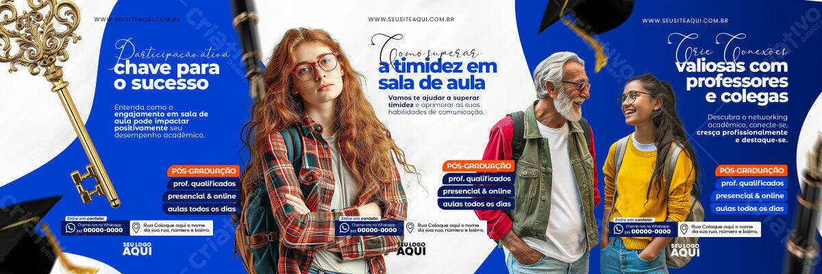Flyer para Pós-Graduação PSD Editável