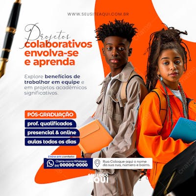  VOLTA ÀS AULAS | FACULDADE | ESCOLA | PSD EDITÁVEL