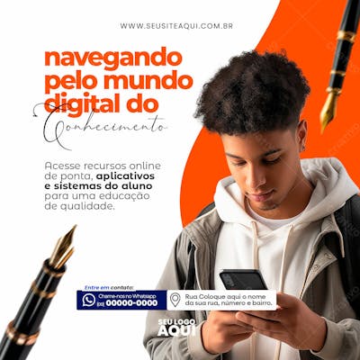  VOLTA ÀS AULAS | FACULDADE | ESCOLA | PSD EDITÁVEL