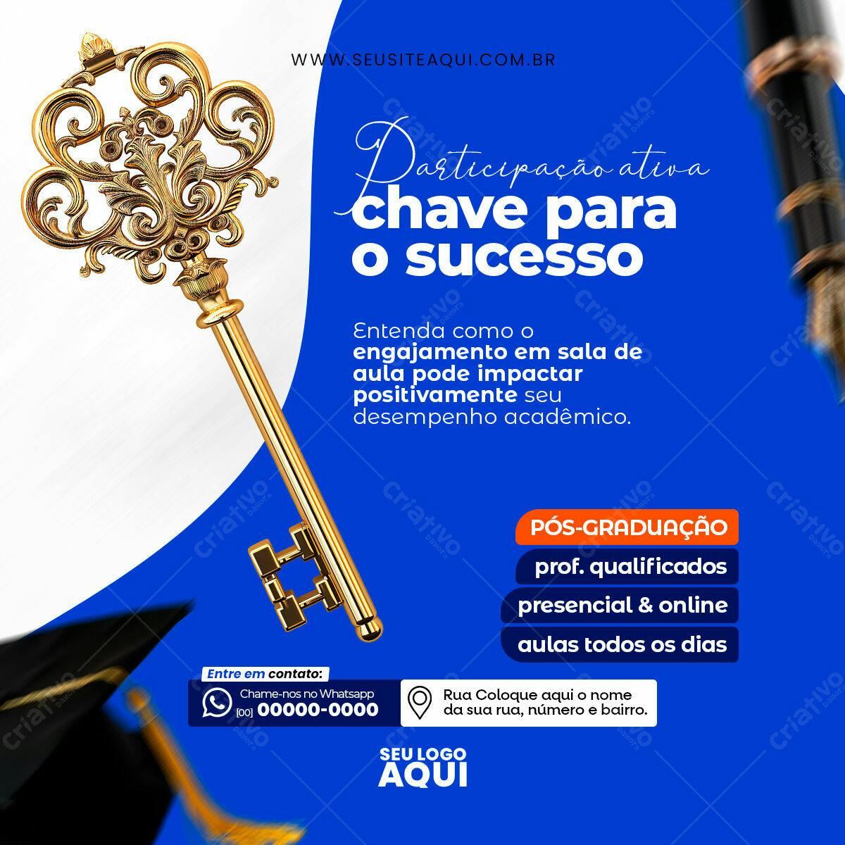 Post para Pós-graduação PSD Editável