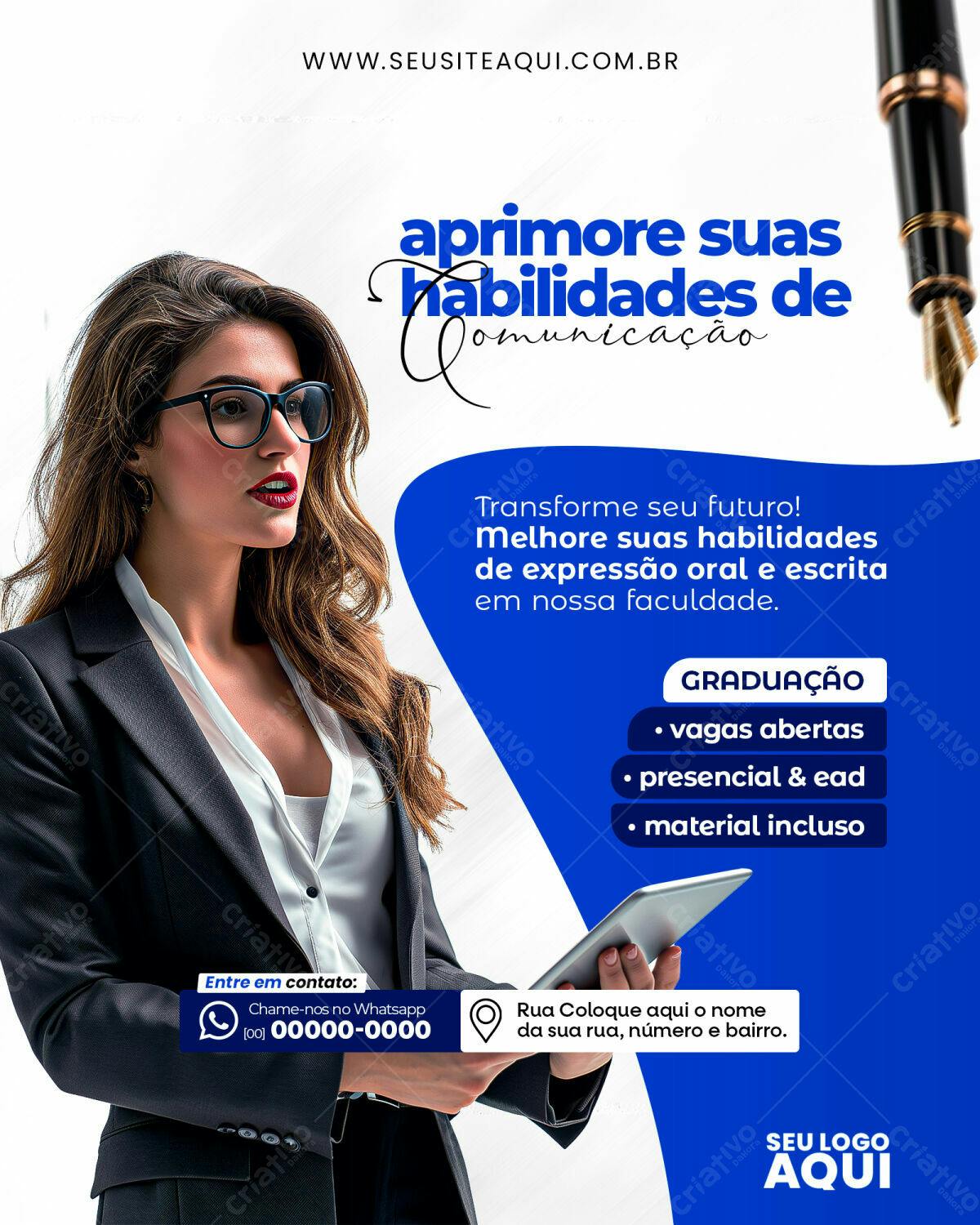 Postagem para Faculdade PSD Editável