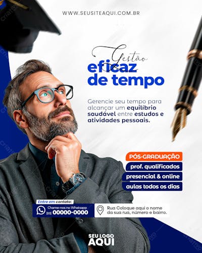 Feed |  Volta Às Aulas | Faculdade | Escola | Psd Editável
