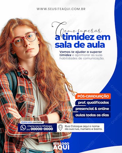 Feed |  Volta Às Aulas | Faculdade | Escola | Psd Editável