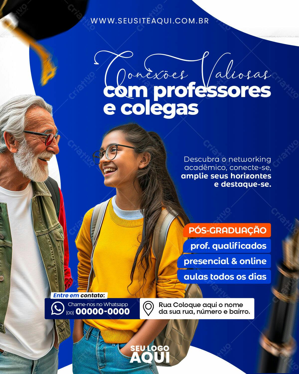 Flyer Pós-Graduação PSD Editável