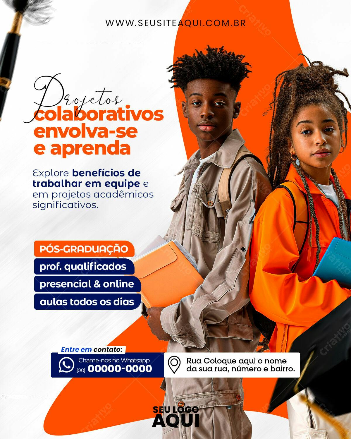 Flyer Pós-Graduação PSD Editável