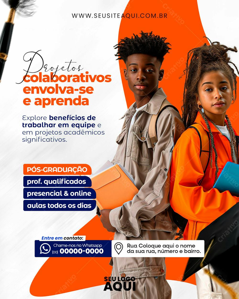 Feed |  Volta Às Aulas | Faculdade | Escola | Psd Editável