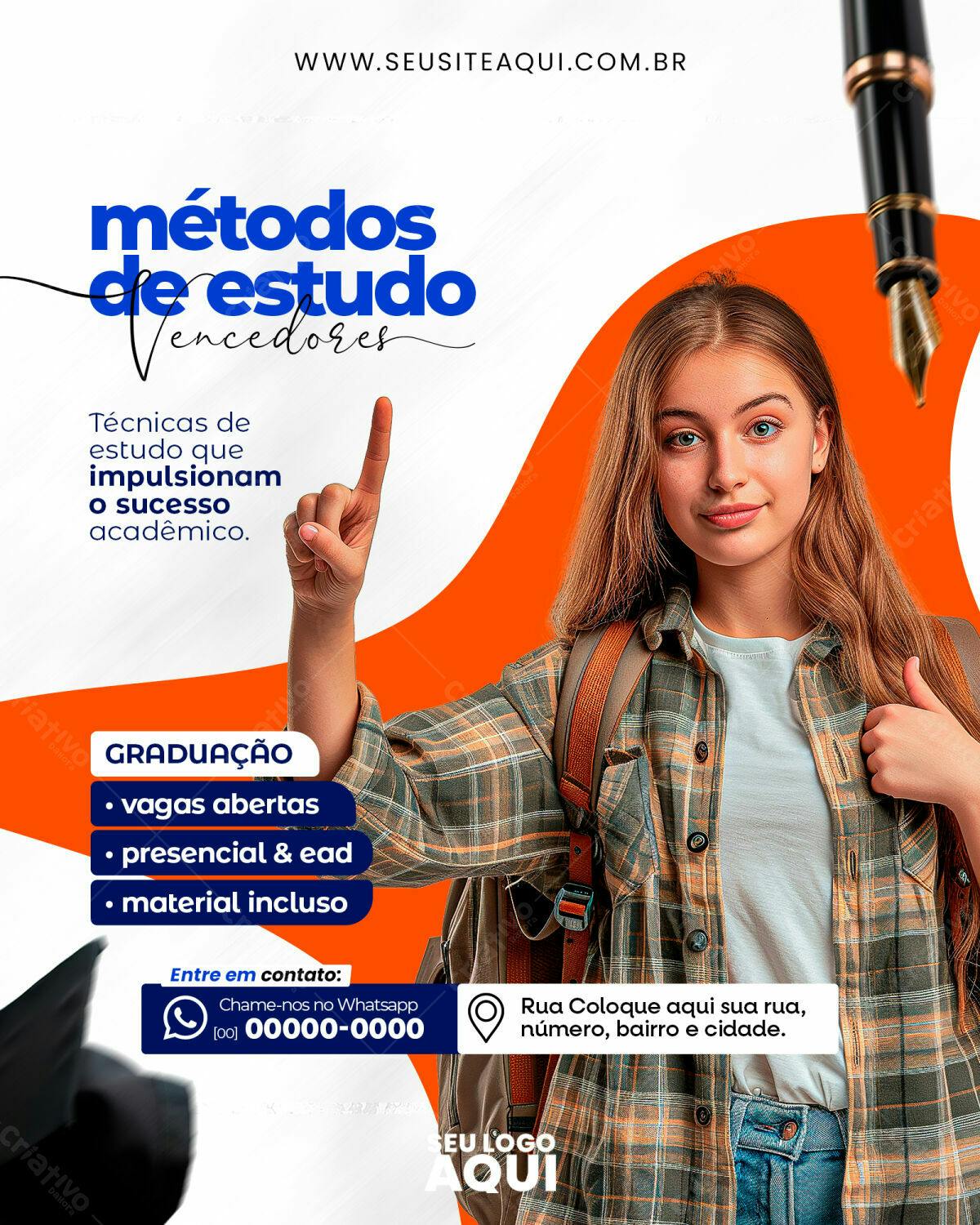 Flyer para Métodos de Estudo Vencedores PSD