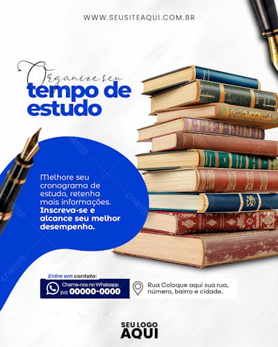Feed |  Volta Às Aulas | Faculdade | Escola | Psd Editável